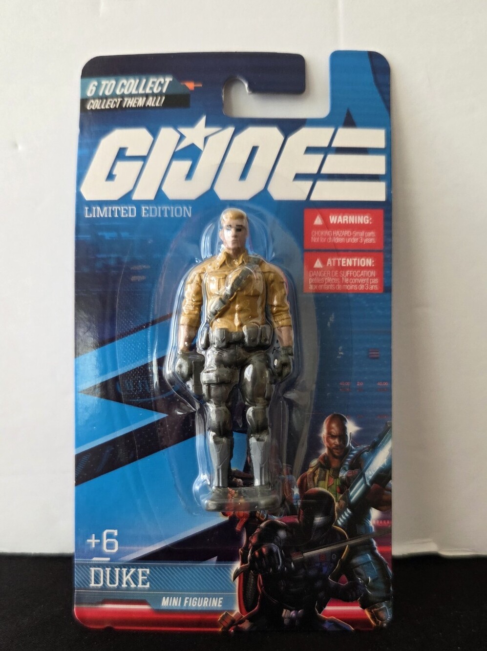 GI Joe Duke Action Figure Yellow & Gray Limited Edition Hasbro